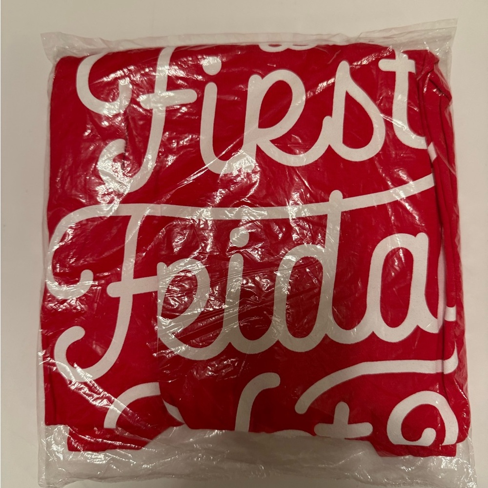 Harveys “Is It First Friday?” Red tshirt XL